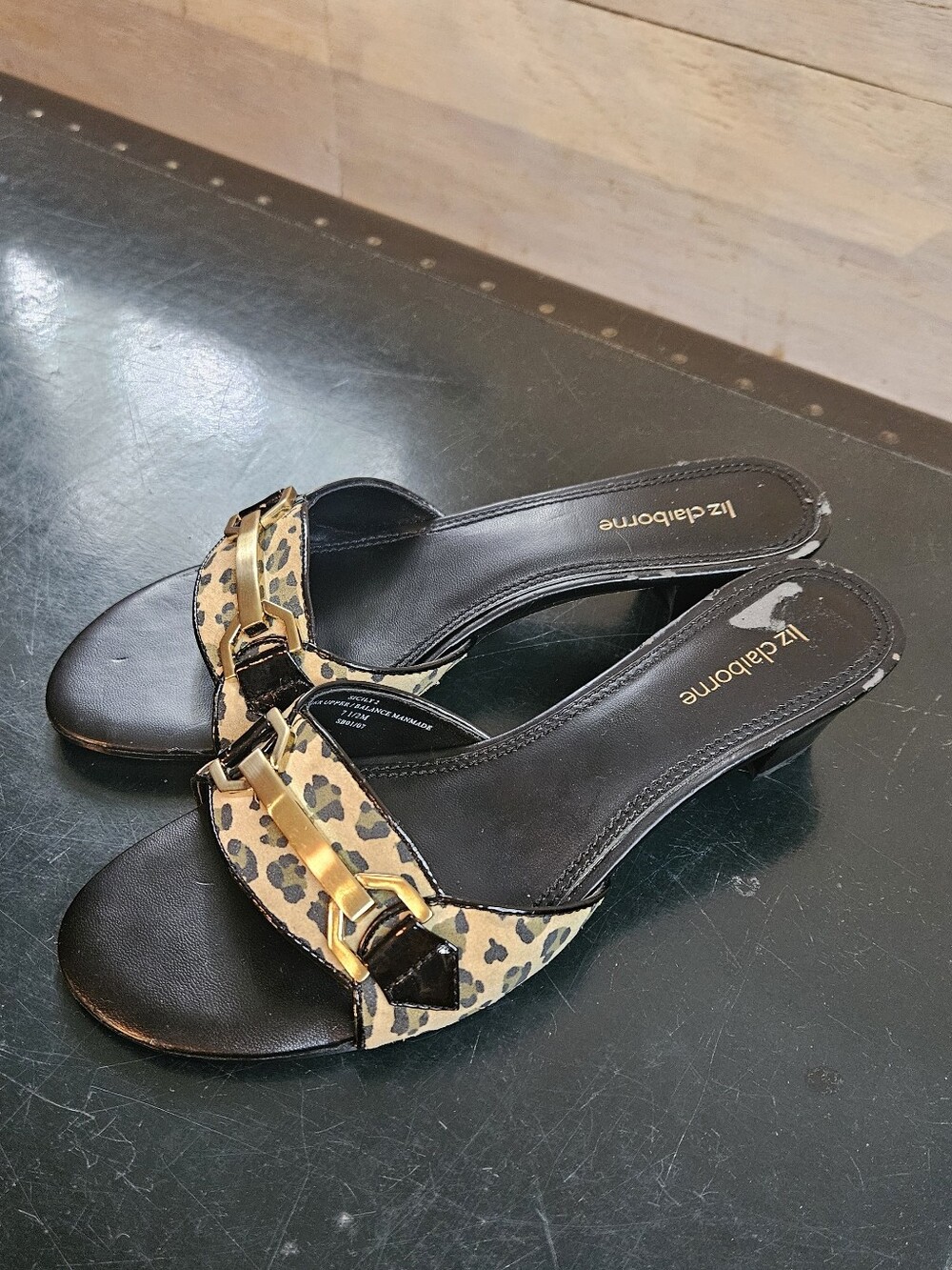 Liz Claiborne Kitten Heel Leopard Heel